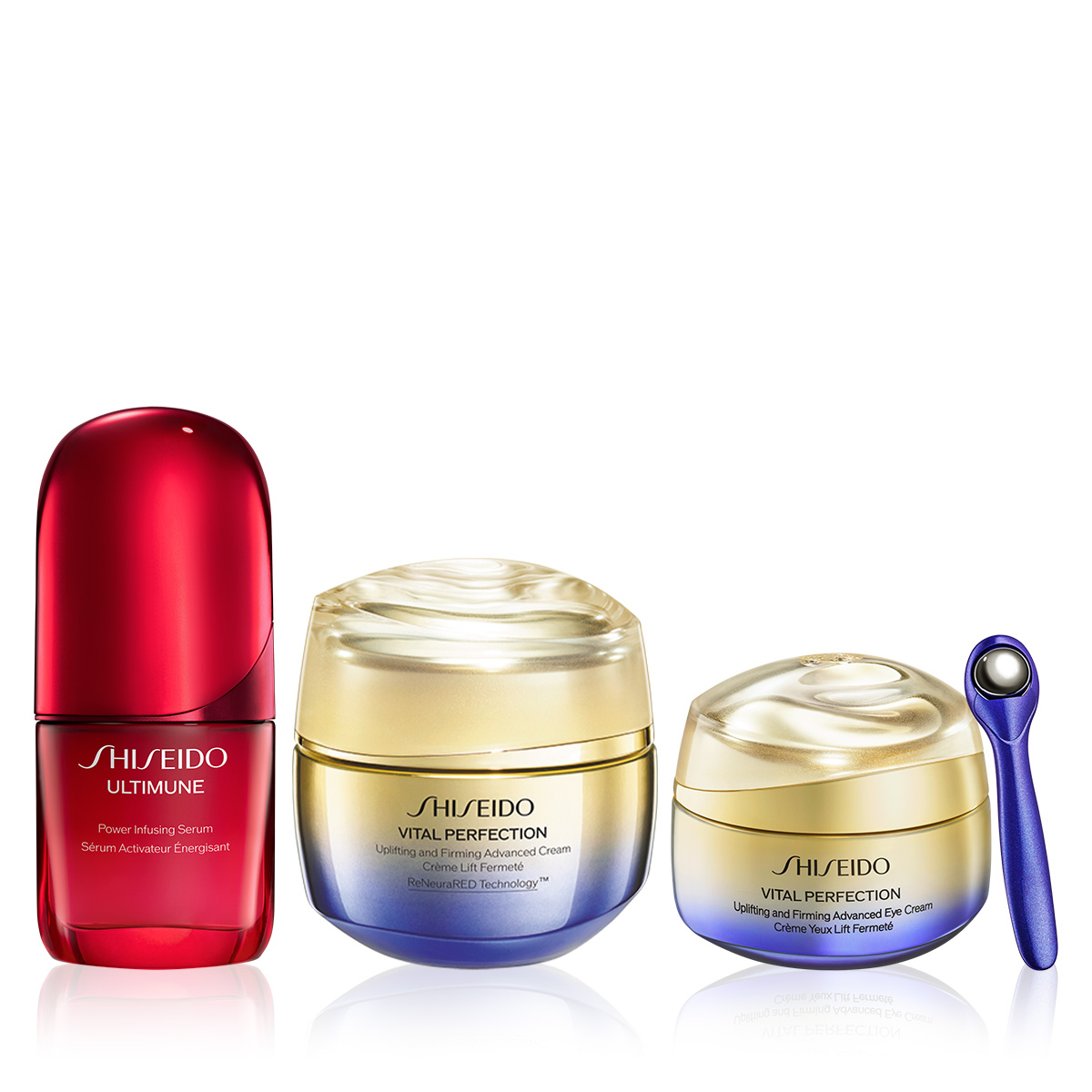 SHISEIDO - UPLIFTING & FIRMING ADVANCED CARE SET - Retinol İçeren Göz Kremi & Cildi Sıkılaştıran Nemlendirici & Yaşlanmayı Yavaşlatan Serum Seti